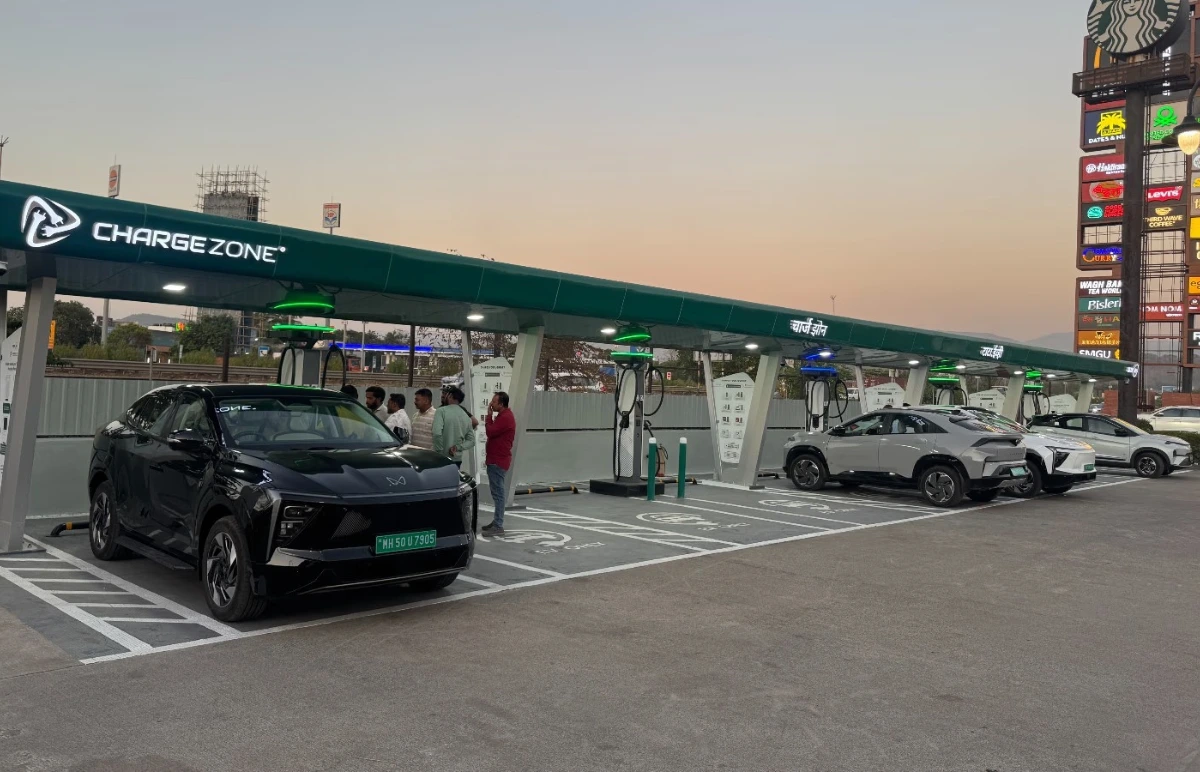 ChargeZone and Tata.ev unveil a Mega Charging Hub along the Mumbai-Pune Expressway.